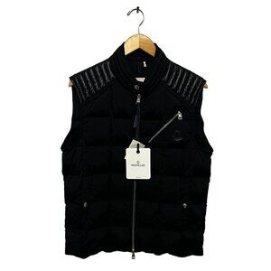 Moncler Vest Holsteiner Goose Down Black Size 2 (M)  New With Tags Zip Up